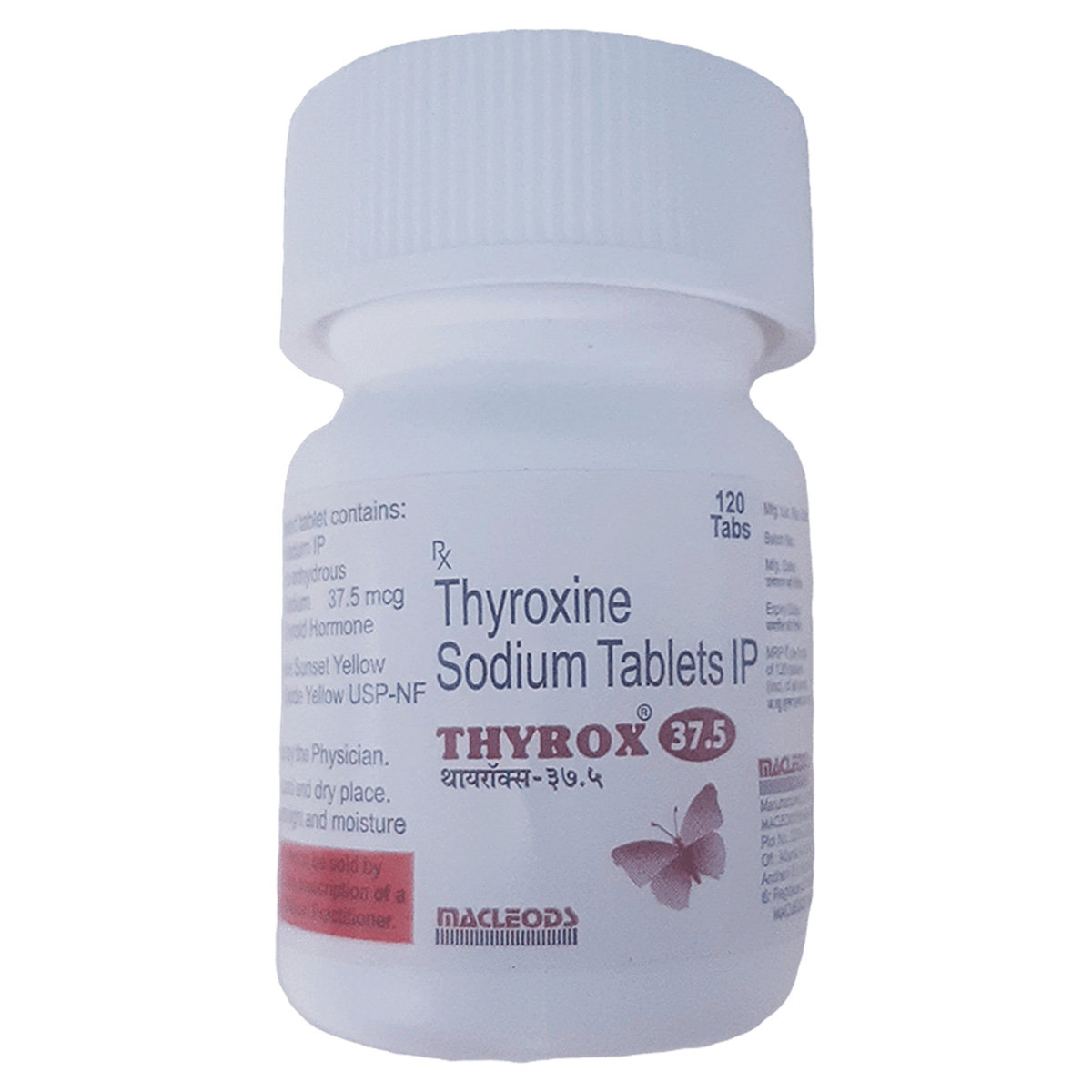 Thyrox 37.5 mcg Tablet 120's, Pack of 1 Tablet Thyrox 37.5 mcg Tablet 120's, Pack of 1 Tablet