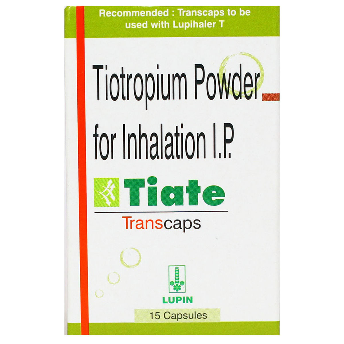 Buy Tiate Transcaps 15's Online