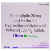 Tiban M 20/500 mg Tablet 15's, Pack of 15 TabletS