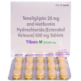 Tiban M 20/500 mg Tablet 15's, Pack of 15 TabletS