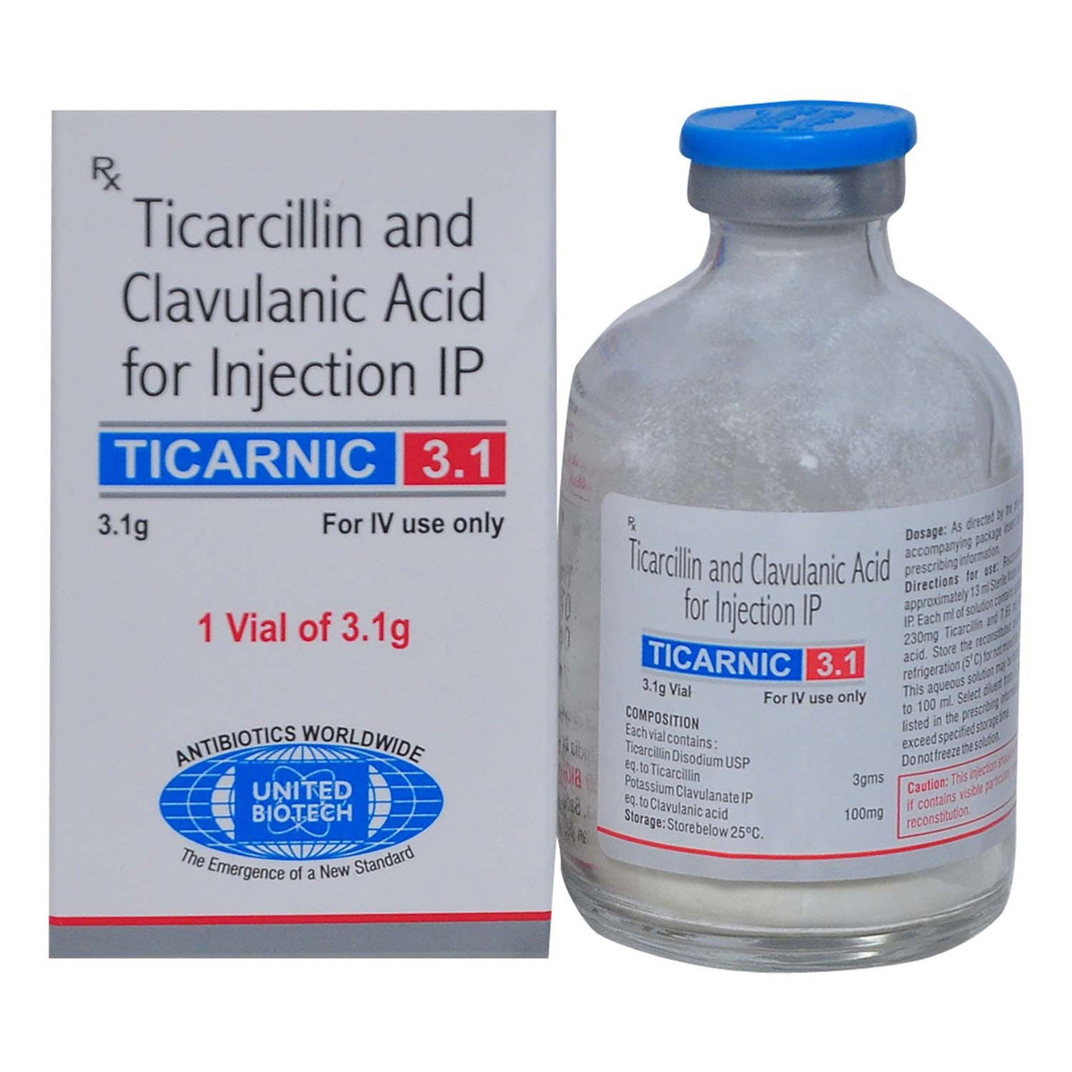 Ticarnic 3.1 Injection 1's, Pack of 1 Ticarnic 3.1 Injection 1's, Pack of 1