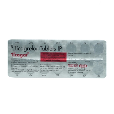 Ticagat Tablet 14's, Pack of 14 TabletS