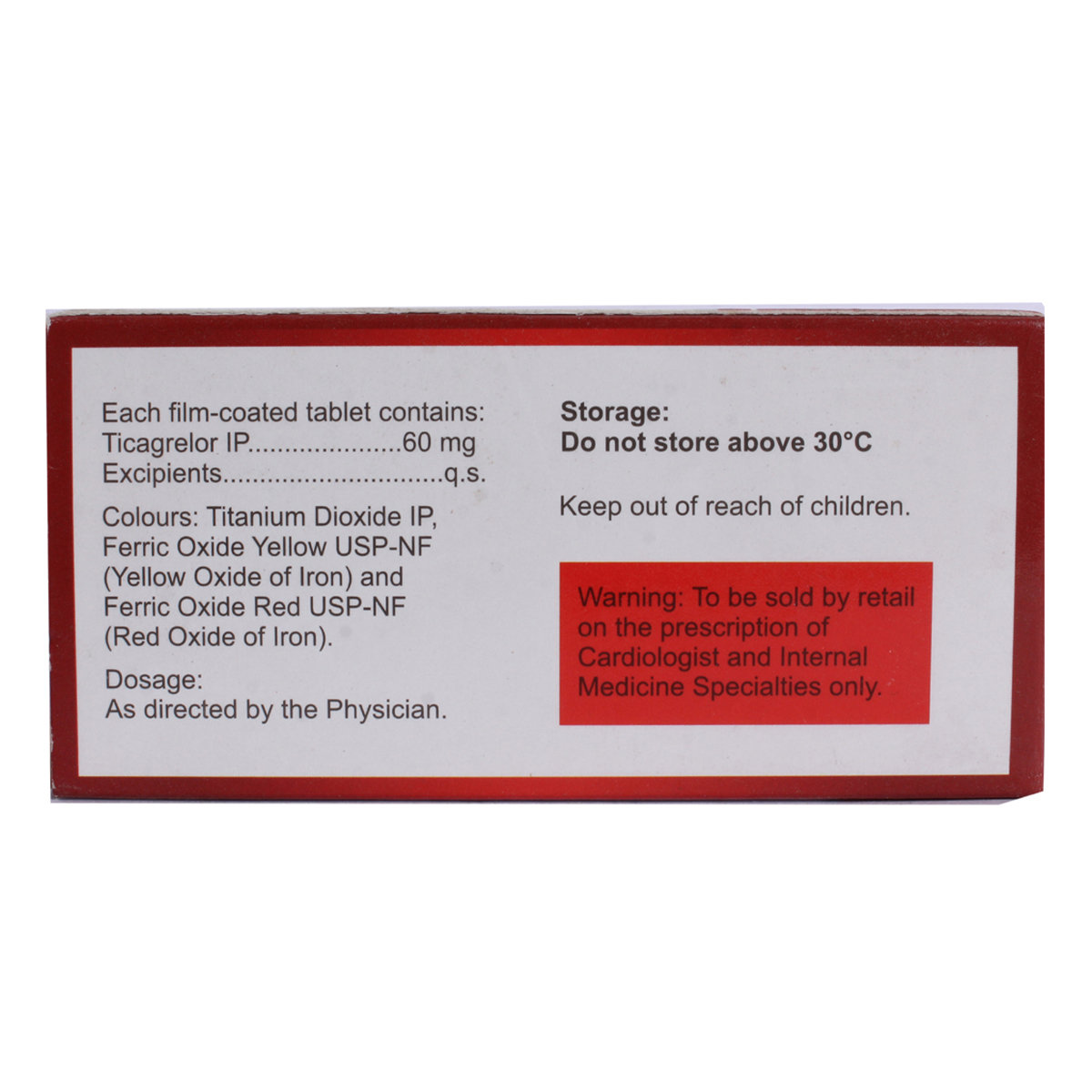 Ticavic-60mg Tablet 10's, Pack of 10 TabletS Ticavic-60mg Tablet 10's, Pack of 10 TabletS