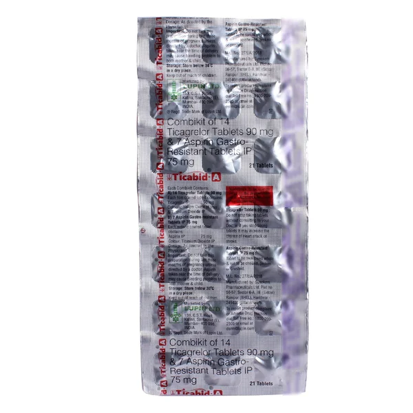 Ticabid-A Combikit Tablet 21's, Pack of 1