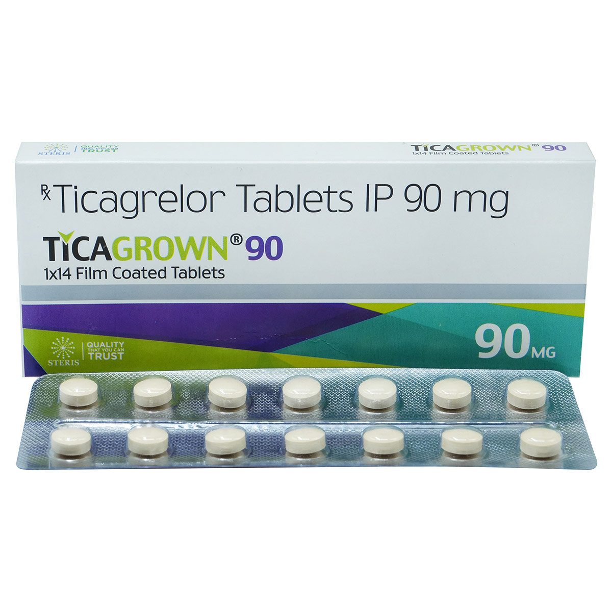 Ticagrown 90 Tablet 14's, Pack of 14 TABLETS Ticagrown 90 Tablet 14's, Pack of 14 TABLETS