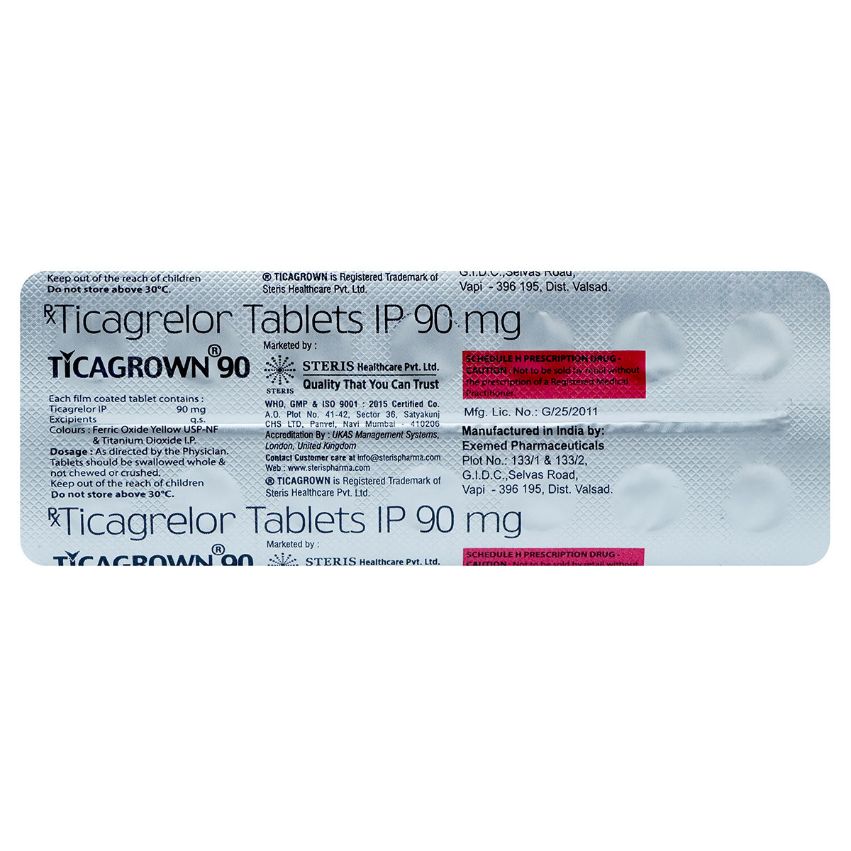 Ticagrown 90 Tablet 14's, Pack of 14 TABLETS Ticagrown 90 Tablet 14's, Pack of 14 TABLETS