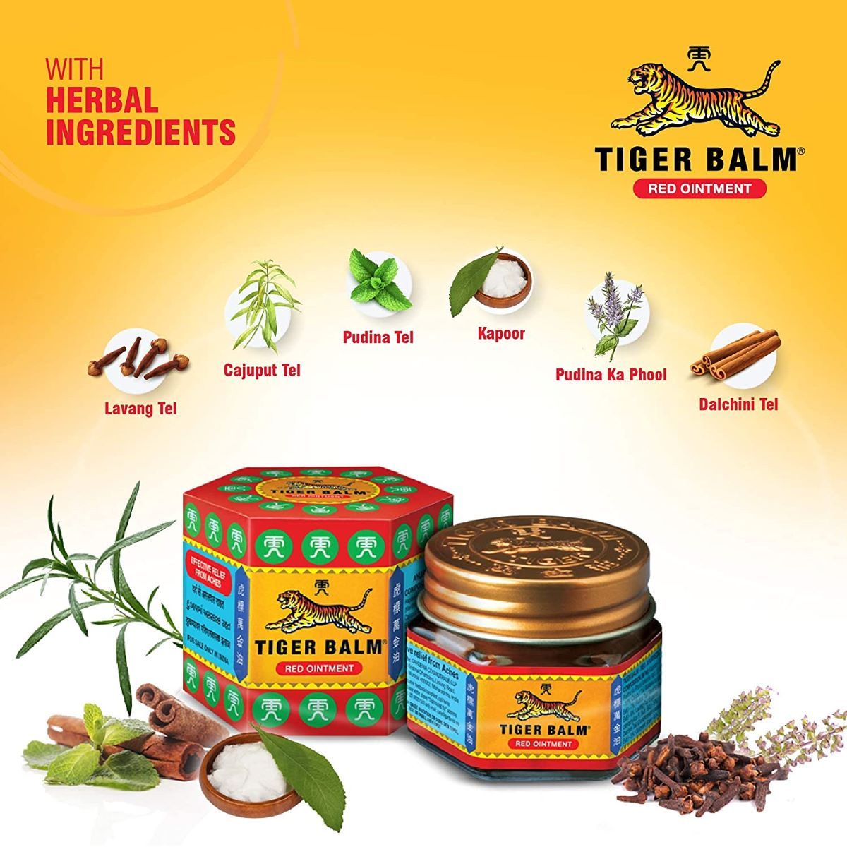 Tiger Balm Red Ointment, 8 gm Price, Uses, Side Effects, Composition - Apollo Pharmacy