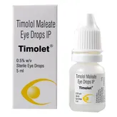 Timolet Eye Drops 5 ml, Pack of 1 EYE DROPS
