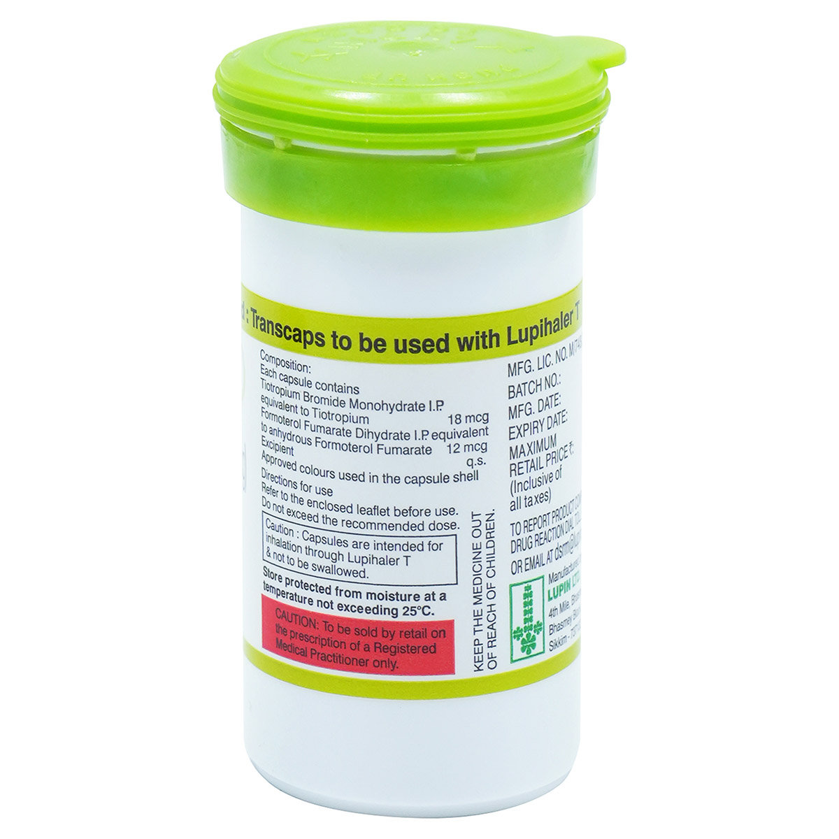 Tiomate Transcaps 30's, Pack of 1 Capsule Tiomate Transcaps 30's, Pack of 1 Capsule