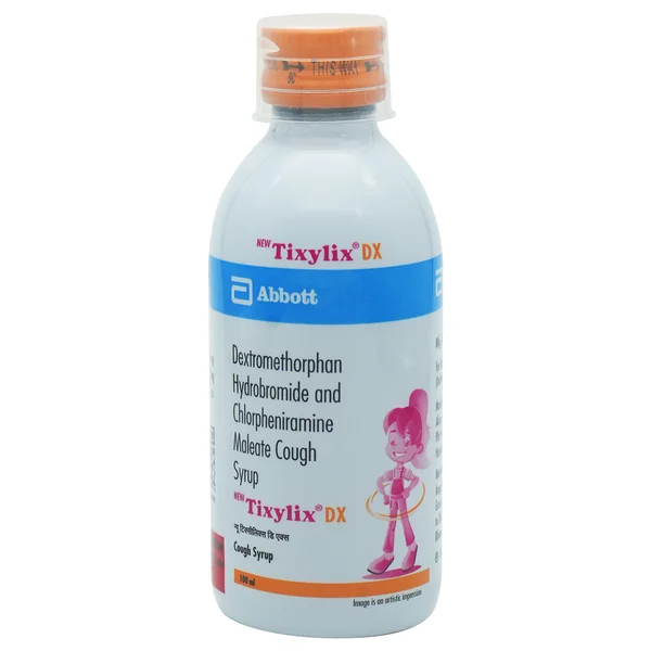 Tixylix DX Dry Cough Syrup 100 ml, Pack of 1 Syrup