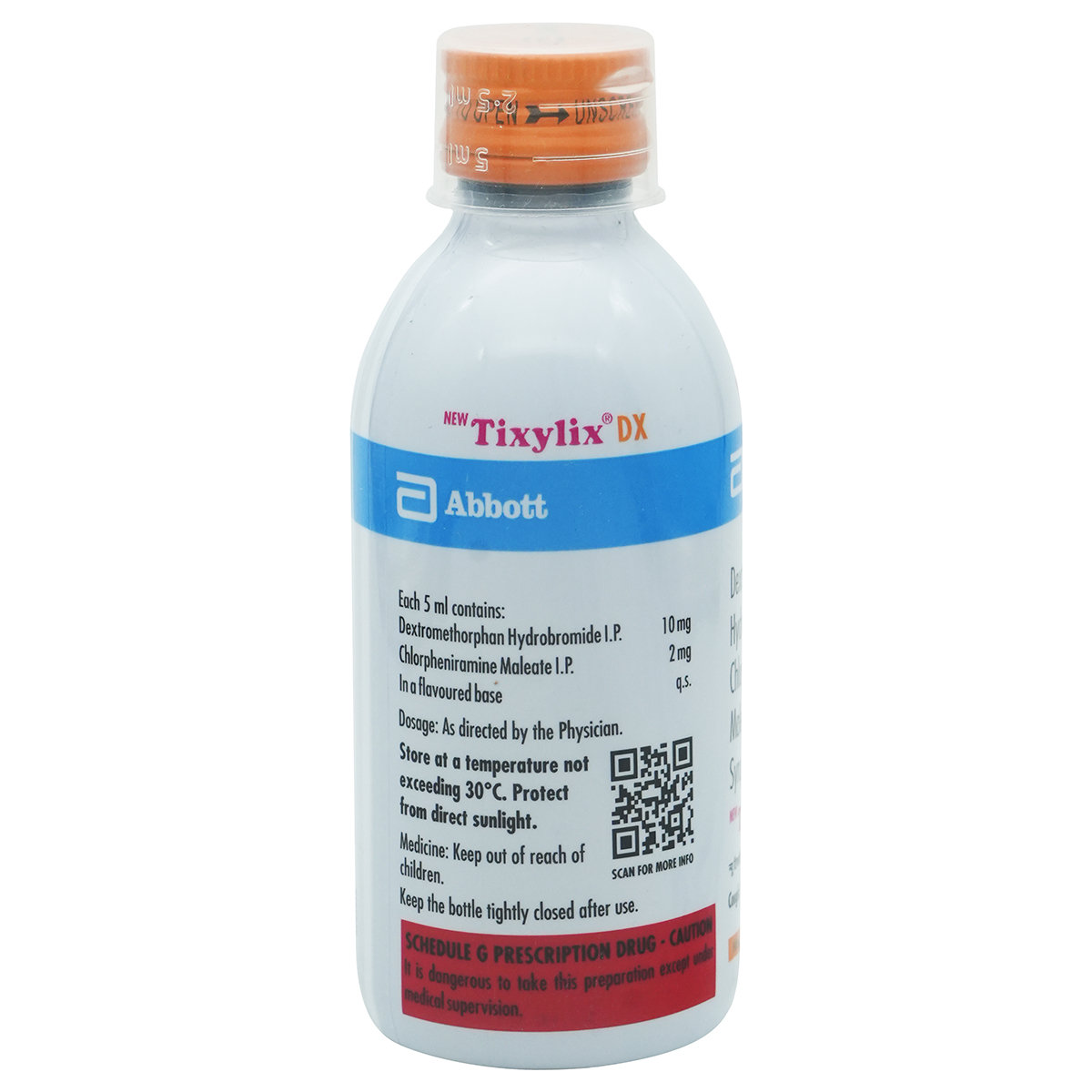 Tixylix DX Dry Cough Syrup 100 ml, Pack of 1 Syrup Tixylix DX Dry Cough Syrup 100 ml, Pack of 1 Syrup