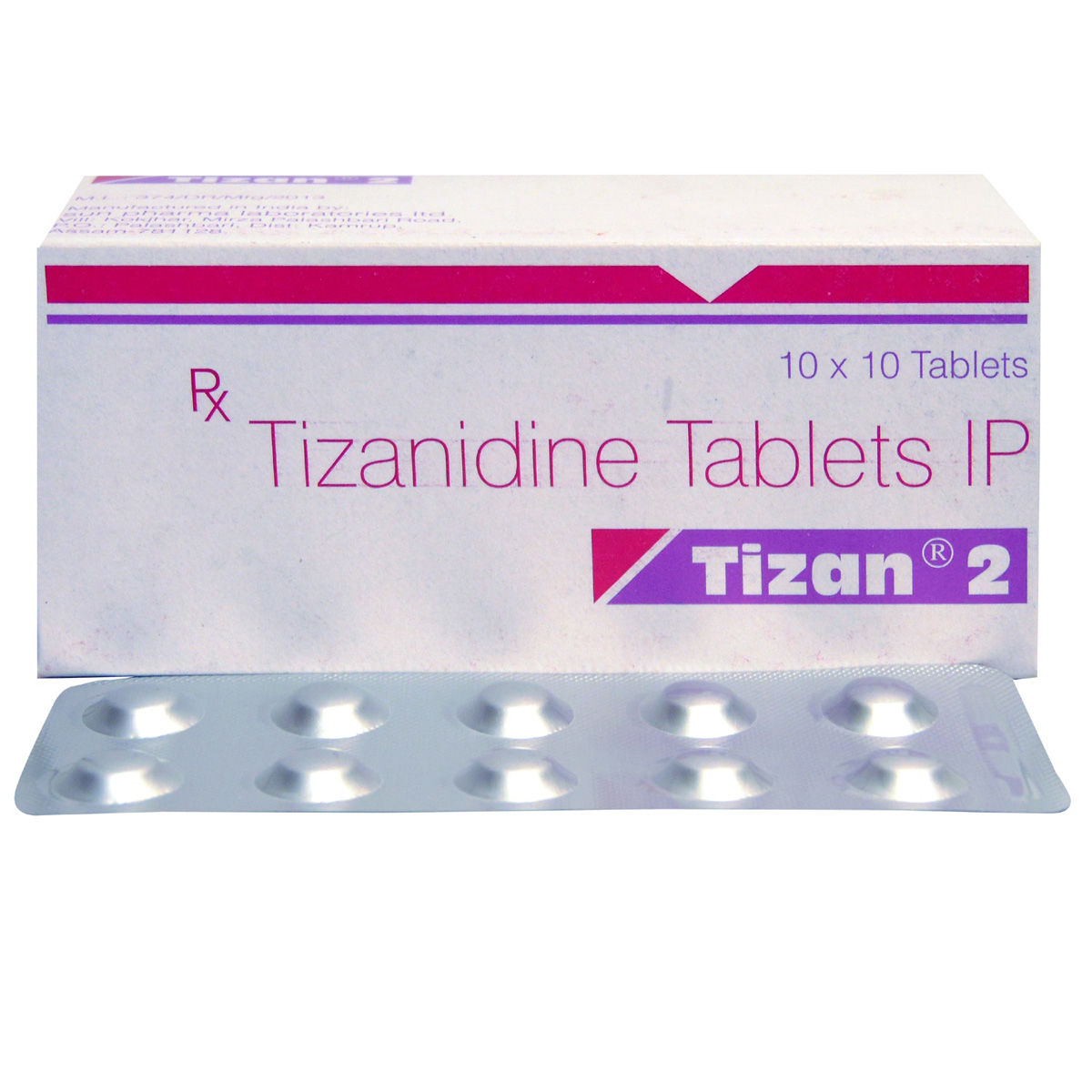Buy Tizan 2 Tablet 10's Online