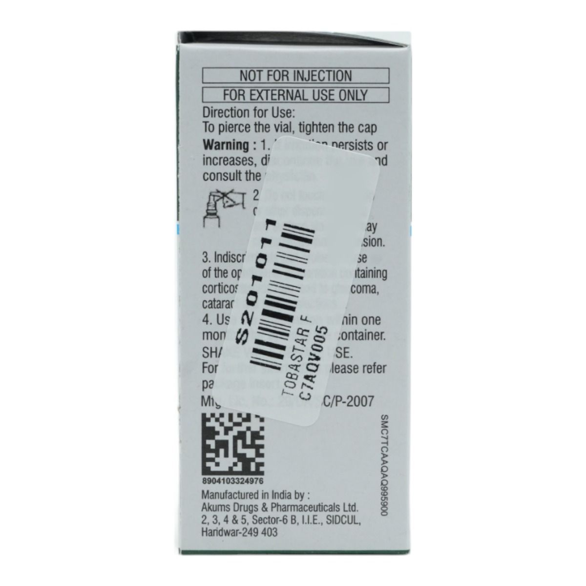 Tobastar F Eye Drop 5 ml Price, Uses, Side Effects, Composition