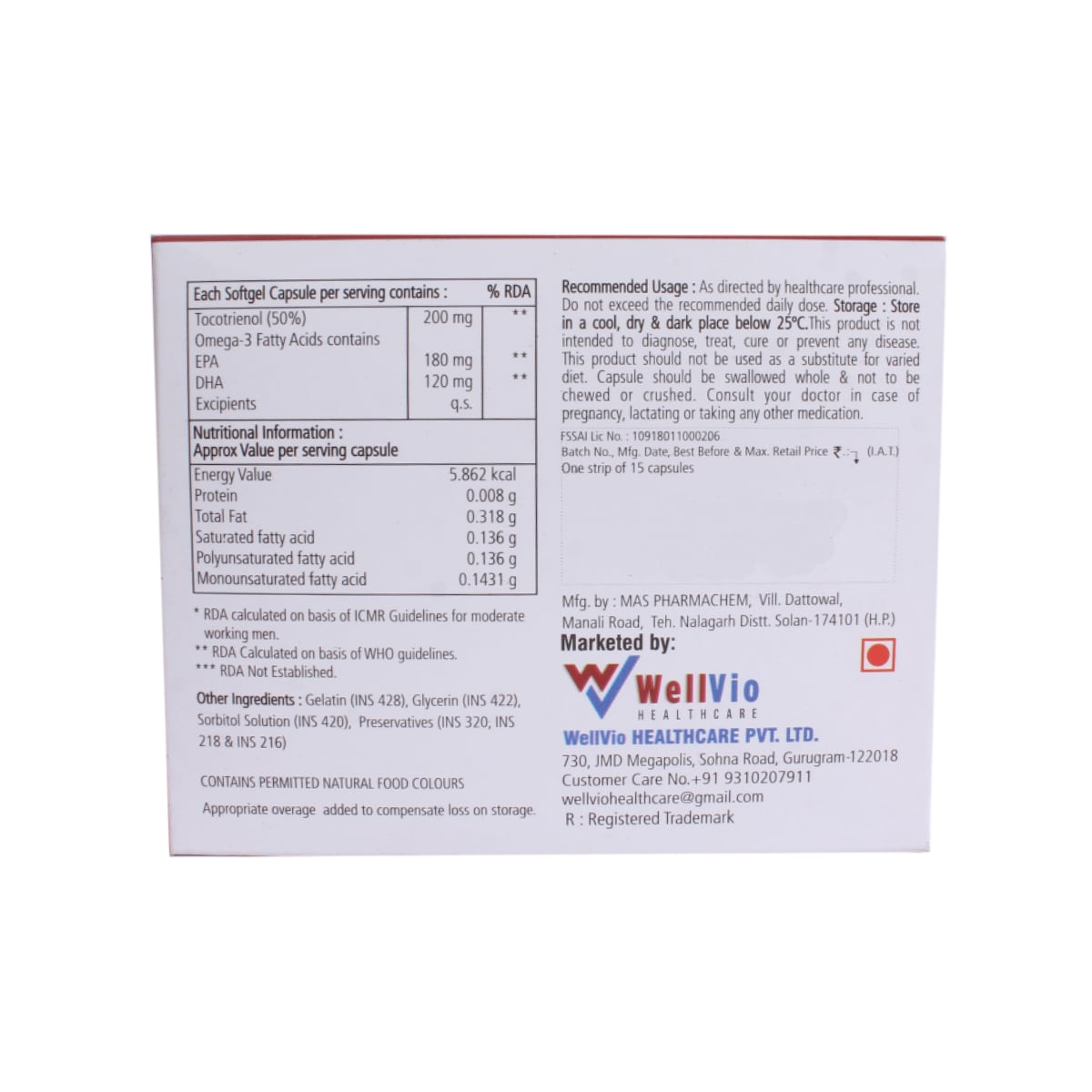 Toconaf Softgel Capsule 15's, Pack of 15 Toconaf Softgel Capsule 15's, Pack of 15