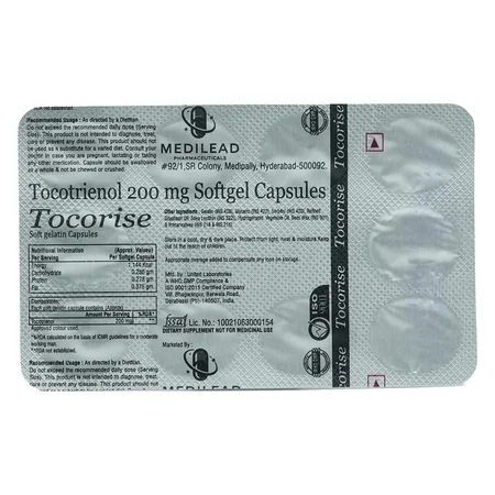 Tocorise 200 Softgel Capsule 10's