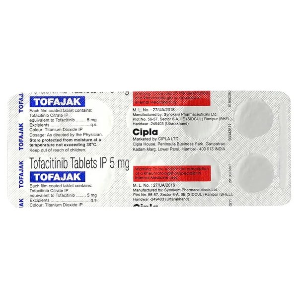 Tofajak 5 mg Tablet 10's, Pack of 10 TabletS