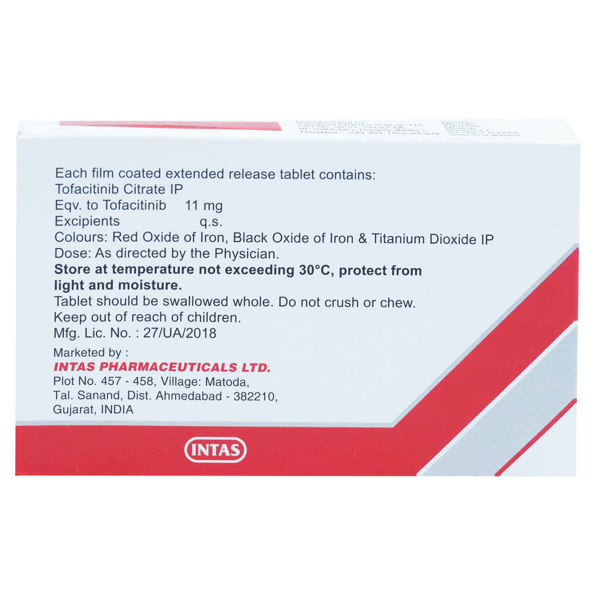 Tofatas-XR 11 mg Tablet 15's, Pack of 15 TabletS Tofatas-XR 11 mg Tablet 15's, Pack of 15 TabletS