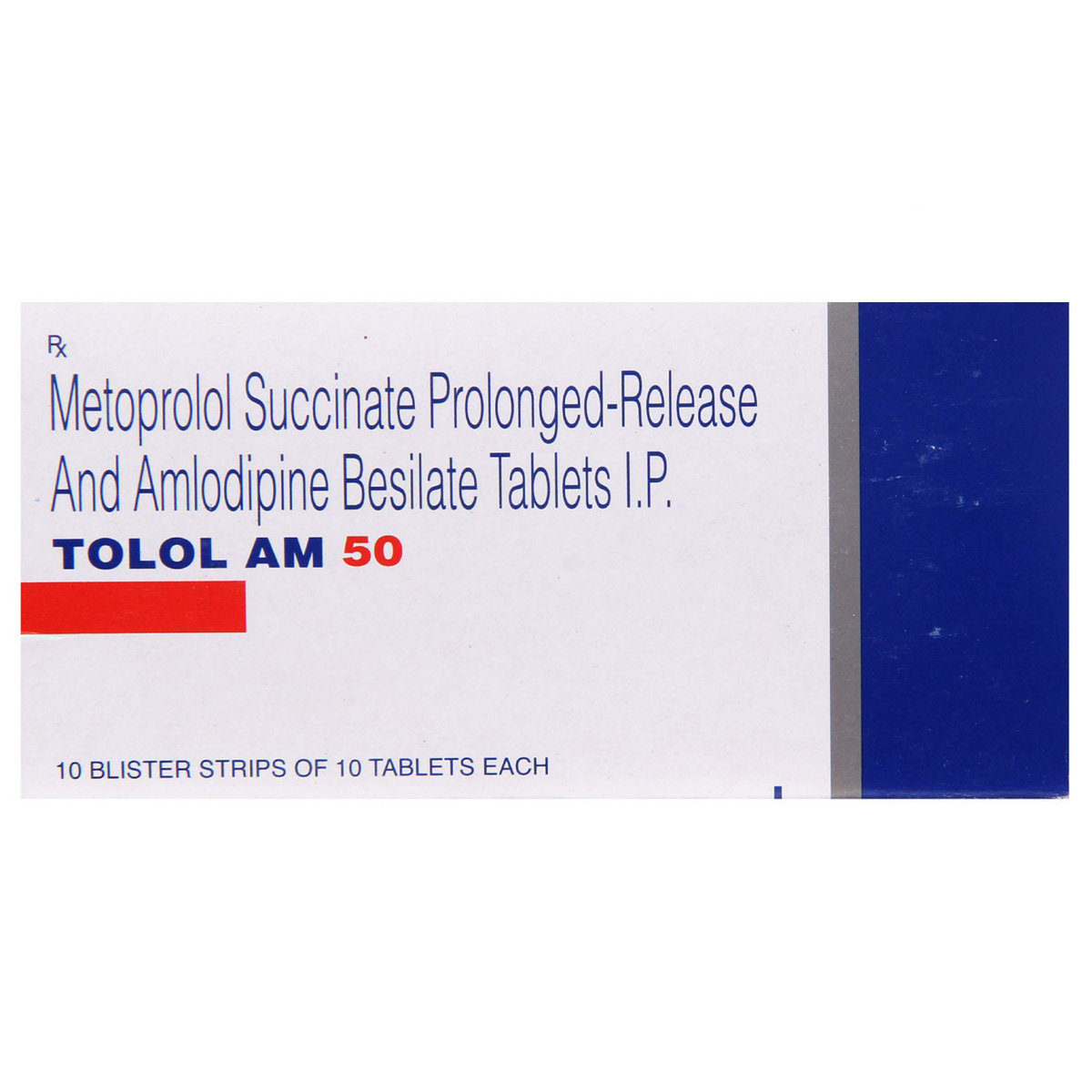 Tolol AM 50 Tablet 10's, Pack of 10 TABLETS Tolol AM 50 Tablet 10's, Pack of 10 TABLETS