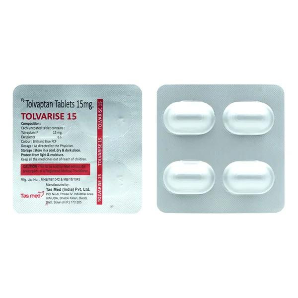 Tolvarise 15 mg Tablet 4's, Pack of 4 TabletS
