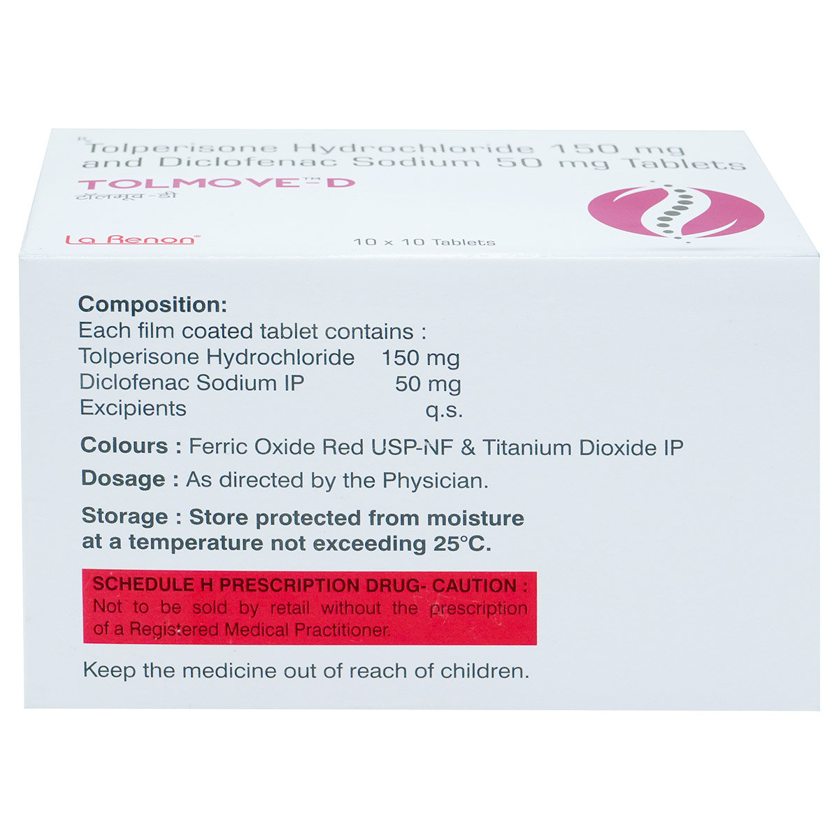 Tolmove-D Tablet 10's, Pack of 10 TABLETS Tolmove-D Tablet 10's, Pack of 10 TABLETS