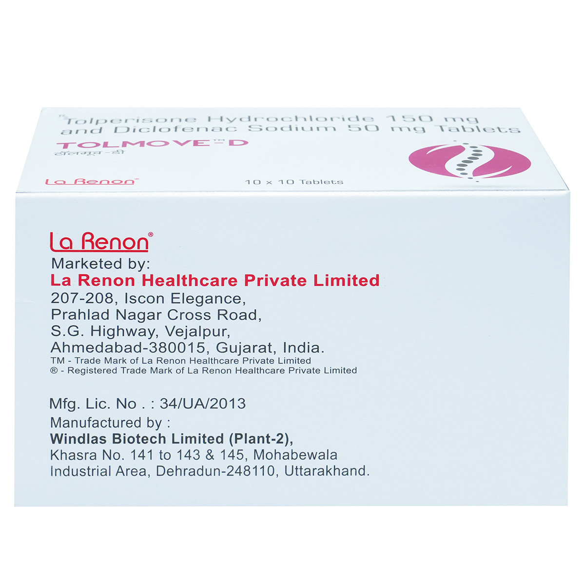 Tolmove-D Tablet 10's, Pack of 10 TABLETS Tolmove-D Tablet 10's, Pack of 10 TABLETS