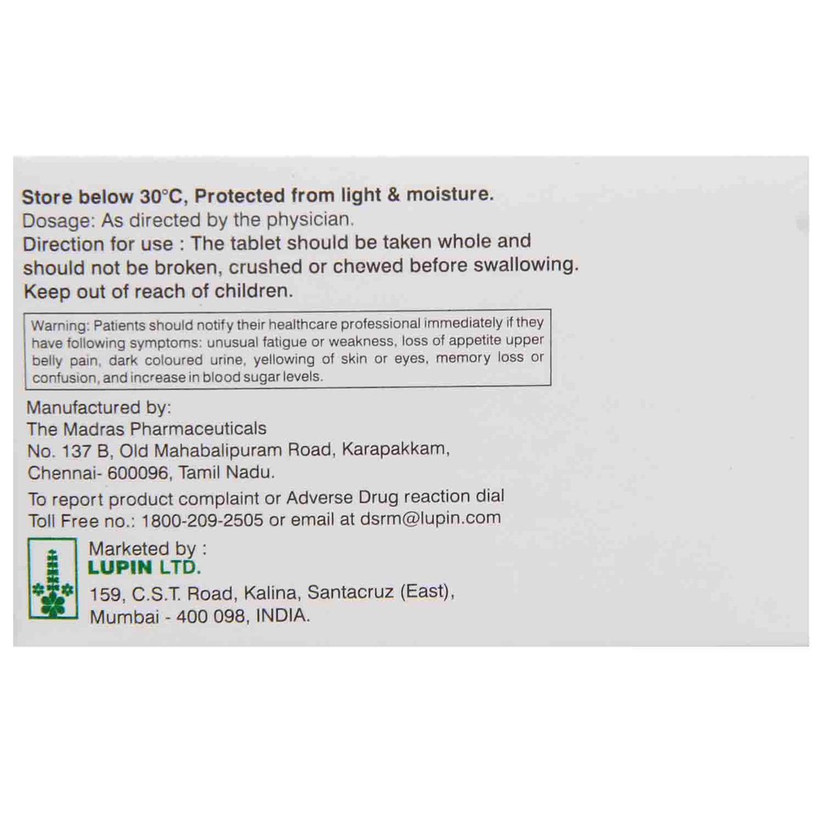 Tonact Forte Tablet 10's, Pack of 10 TabletS Tonact Forte Tablet 10's, Pack of 10 TabletS