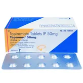 Topamac 50 mg Tablet 10's, Pack of 10 TABLETS