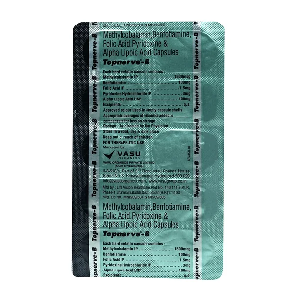 Topnerve-B Capsule 10's, Pack of 10 CapsuleS