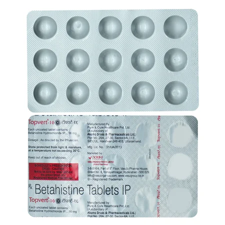 Topvert-16 Tablet 15's