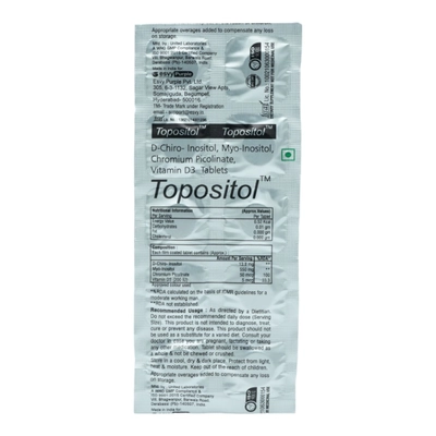 Topositol Tablet 10's, Pack of 10 TabletS