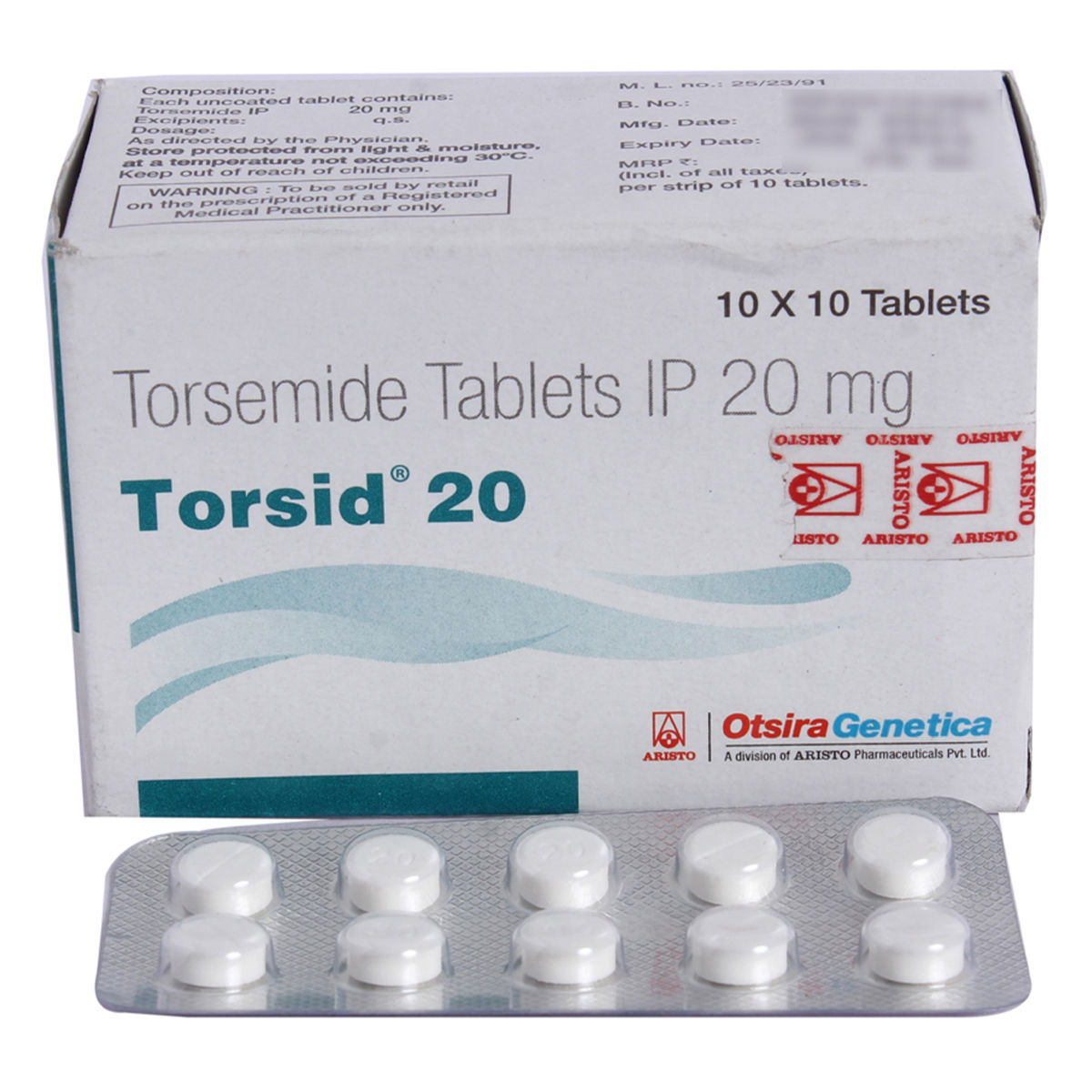 Buy Torsid 20 Tablet 10's Online