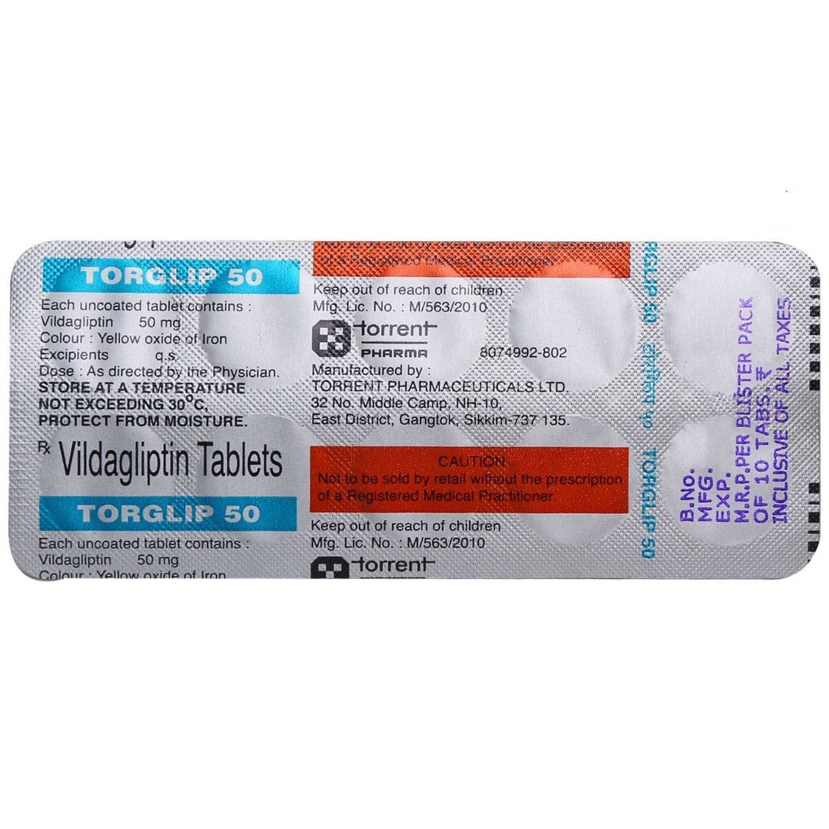 Torglip 50 Tablet 10's, Pack of 10 TABLETS Torglip 50 Tablet 10's, Pack of 10 TABLETS