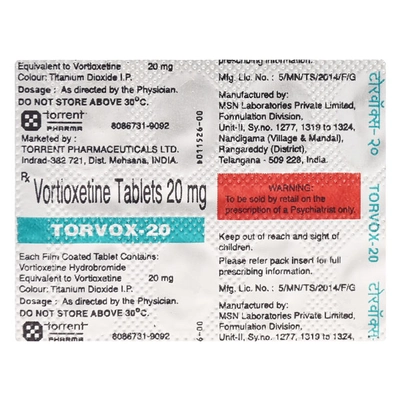 Torvox-20 Tablet 10's, Pack of 10 TABLETS