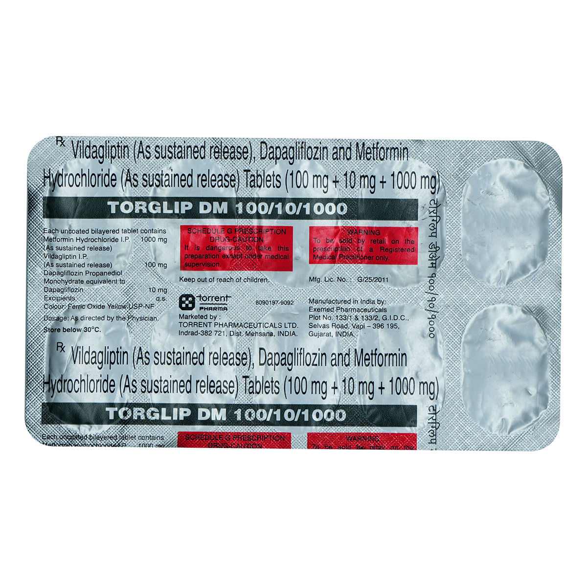 Buy Torglip DM Tablet 10's Online