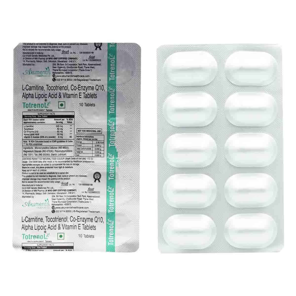 Buy Totrenol Tablet 10's Online