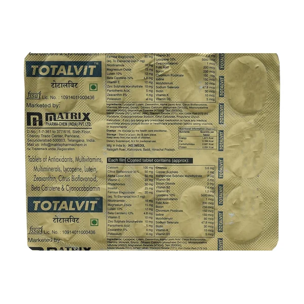 Totalvit Tablet 15's, Pack of 15