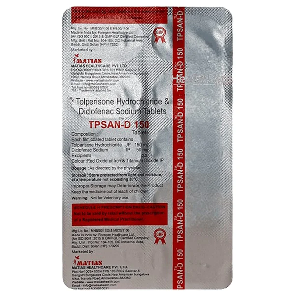 Tpsan-D 150 Tablet 10's