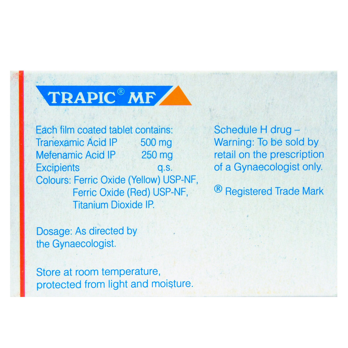 Trapic MF Tablet 10's, Pack of 10 Trapic MF Tablet 10's, Pack of 10