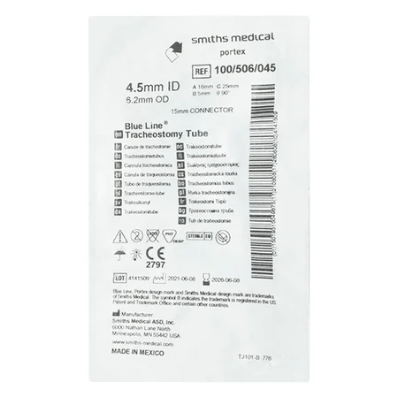 Tracheostomy Tube 4.5MmÂ  6.2Mm (Portex)