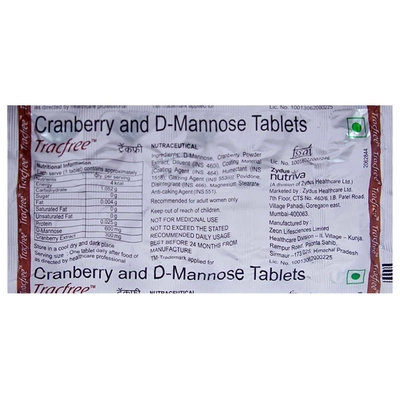 Tracfree Tablet 10's, Pack of 10 TabletS