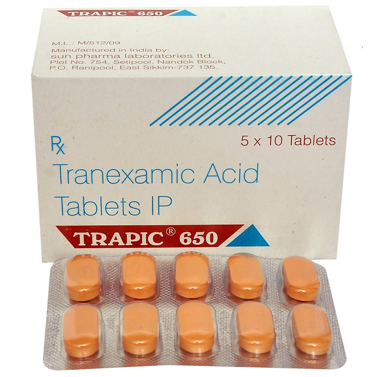 Trapic 650 Tablet 10's, Pack of 10 TABLETS Trapic 650 Tablet 10's, Pack of 10 TABLETS