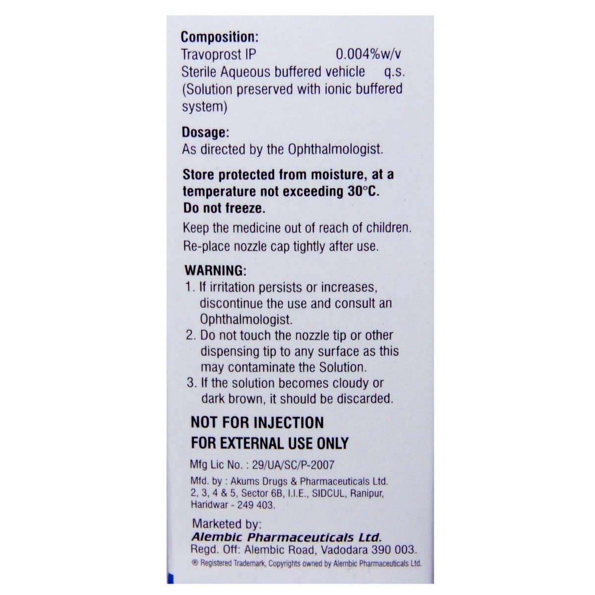 Travisight Eye Drops 3ml, Pack of 1 Eye Drops Travisight Eye Drops 3ml, Pack of 1 Eye Drops