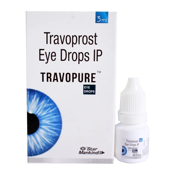 Travopure 0.004%W/V Eye Drops 3Ml, Pack of 1 Drops