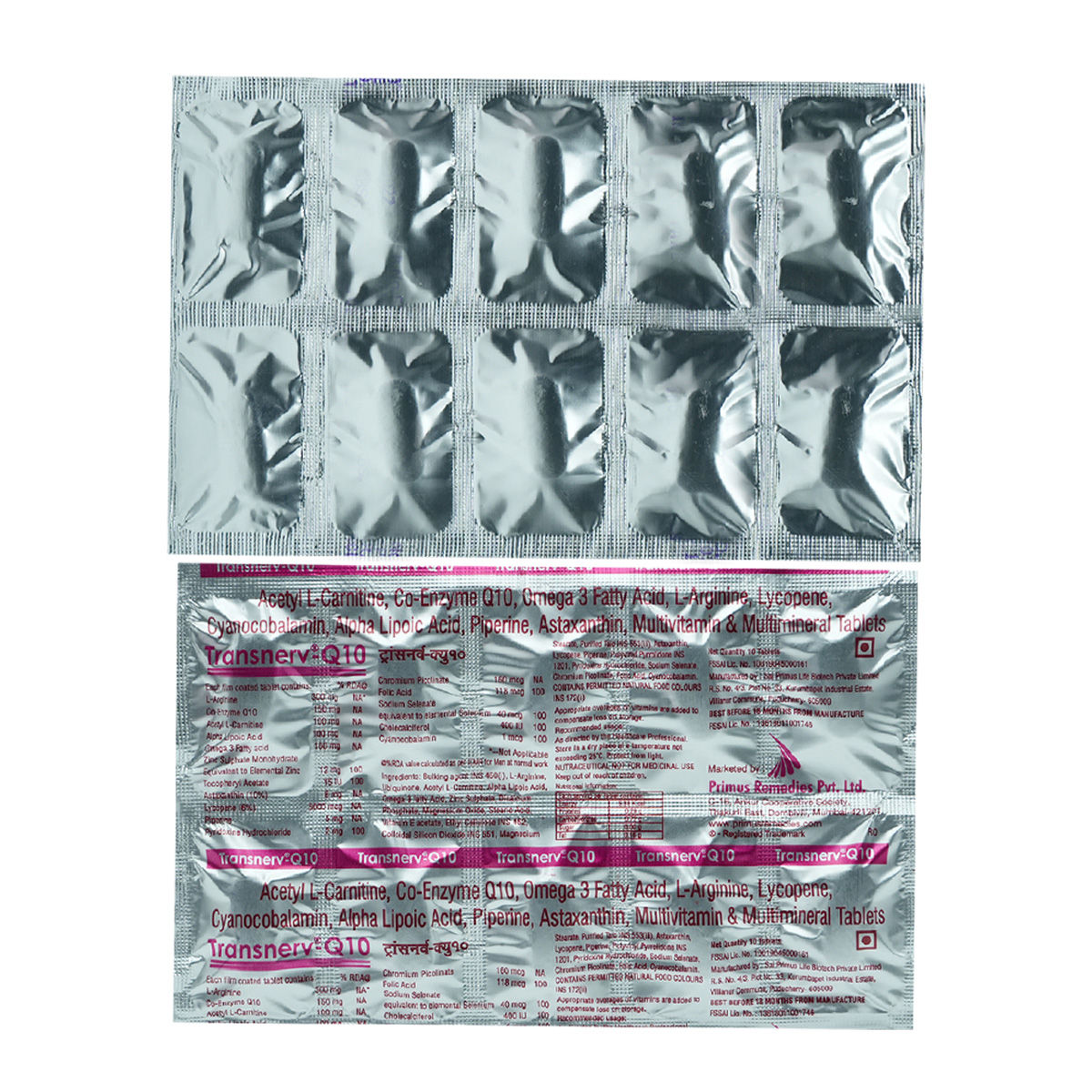 Transnerv-Q10 Tablet 10's Price, Uses, Side Effects, Composition ...