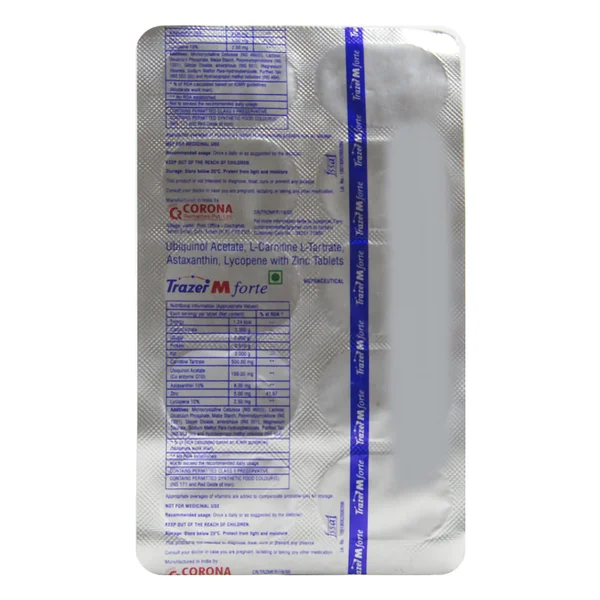 Trazer M Forte Tablet 10's