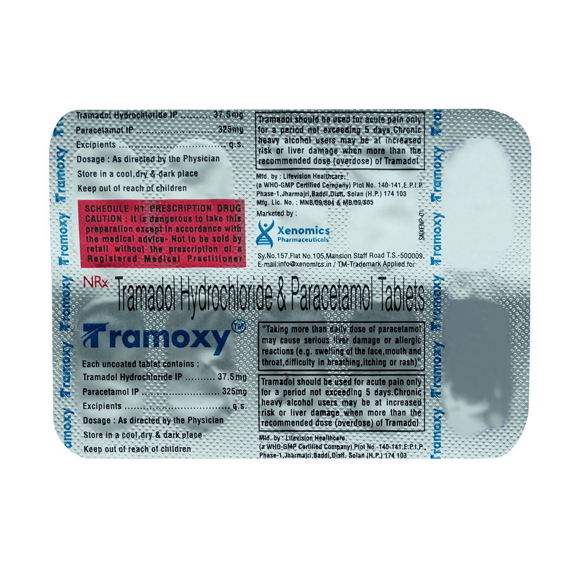 Tramoxy Tablet 10's, Pack of 10 Tramoxy Tablet 10's, Pack of 10