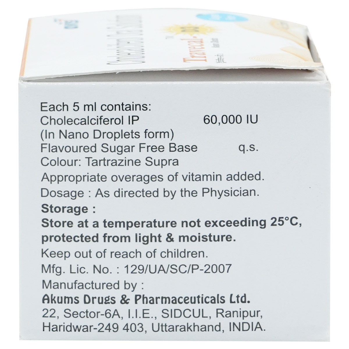 Travecal D3 Nano Shots Sugar Free Oral Solution 5 ml, Pack of 1 Travecal D3 Nano Shots Sugar Free Oral Solution 5 ml, Pack of 1