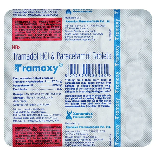 Tramoxy Tablet 15's, Pack of 15