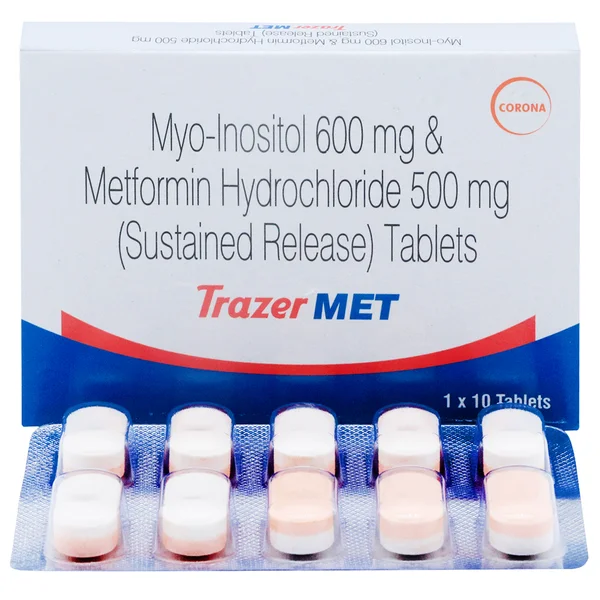 Trazer Met Tablet 10's, Pack of 10 TabletS