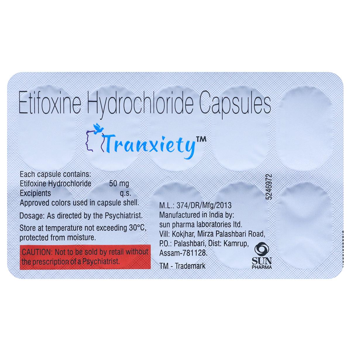 Tranxiety Capsule 10's, Pack of 10 CapsuleS Tranxiety Capsule 10's, Pack of 10 CapsuleS